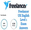 Freelancer UK English Level 1 Exam Answers 2022