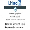 LinkedIn Microsoft Excel Assessment Answers 2022