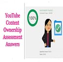 YouTube Content Ownership Assessment Answers
