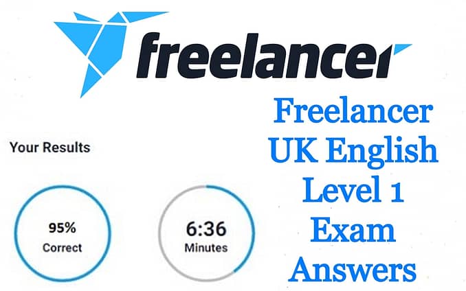 Freelancer UK English Level 2 Exam Answers 2022